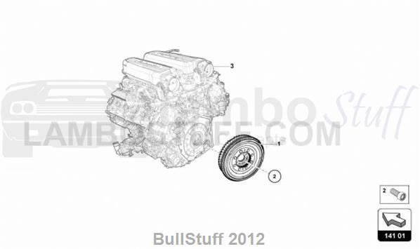 2016 Lamborghini HURACAN LP580-2 COUPE AUSTRALIA DUAL-MASS FLYWHEEL (141.01.00)